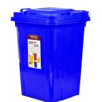 تصویر سطل زباله پلاستیکی 60 لیتری آبی