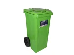 تصویر سطل زباله پلاستیکی 100 لیتری چرخدار سبز