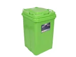 تصویر سطل زباله پلاستیکی 20 لیتری درب‌دار سبز
